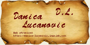 Danica Lučanović vizit kartica